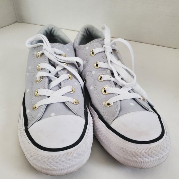 Converse Gray Polka Dot Sneakers - Picture 3 of 12